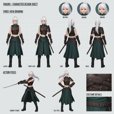 High-Quality Game Character Design for Toge gallery image 1